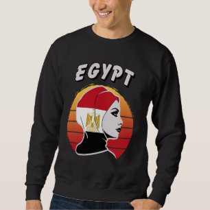 Sudadera Egipto, Bandera Egipcia, Chica de Egipto, Mujeres
