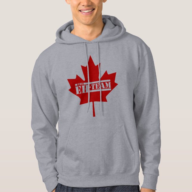 Sudadera Eh la hoja de arce de Canadá del equipo (Anverso)