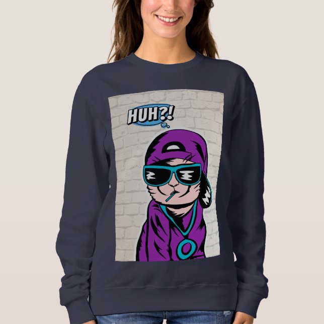 Sudadera ¿eh? preguntas de gatos (Anverso)