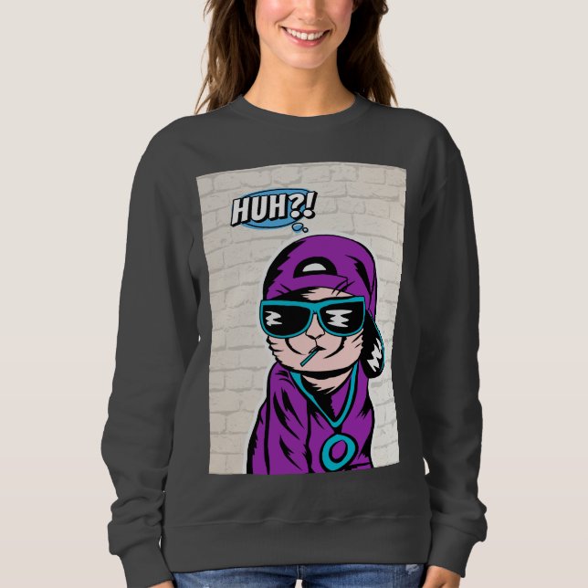 Sudadera ¿eh? preguntas de gatos (Anverso)