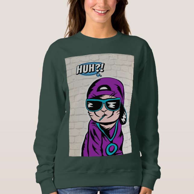 Sudadera ¿eh? preguntas de gatos (Anverso)