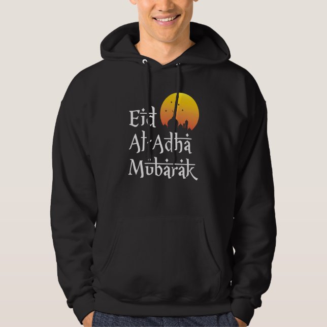 Sudadera Eid Al Adha Mubarak Islamic Apparel For Muslim Men (Anverso)