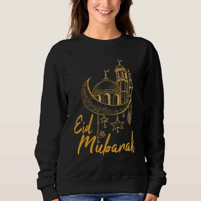 Sudadera Eid Alfitr Mubarak Eid Mubarak Ramadan Mubarak Kar (Anverso)
