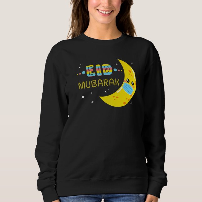 Sudadera Eid Kid 2022 Mask Muslim Clothing Eid Mubarak (Anverso)
