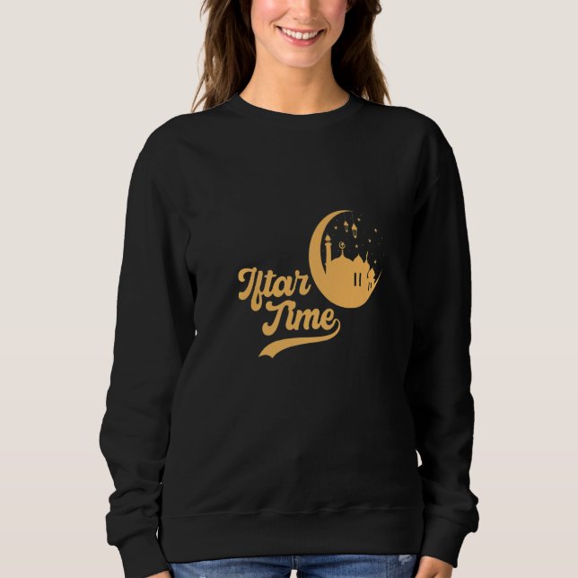 Sudadera Eid Mubarak Eid al Fitr Ramadán Islam Musulmán Ift (Anverso)