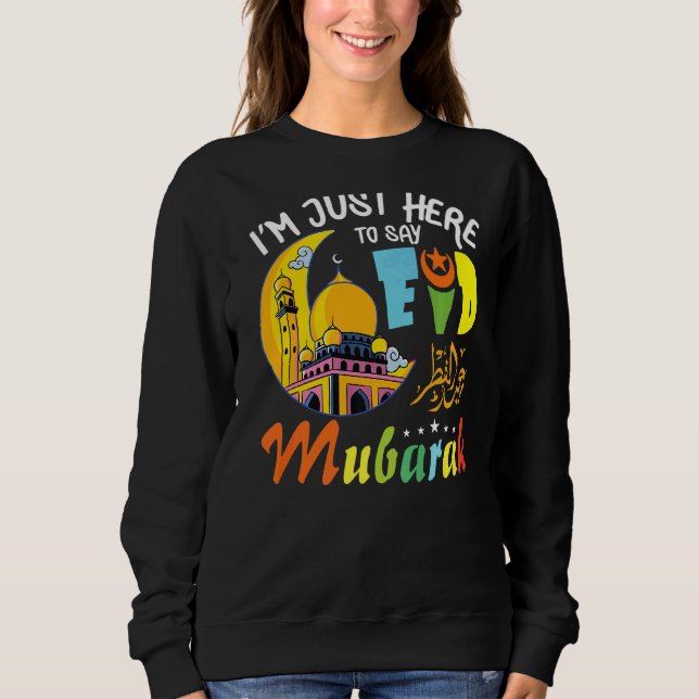 Sudadera Eid Mubarak Eid Ul Fitr & Eid Ul Adha Islamic Ram (Anverso)