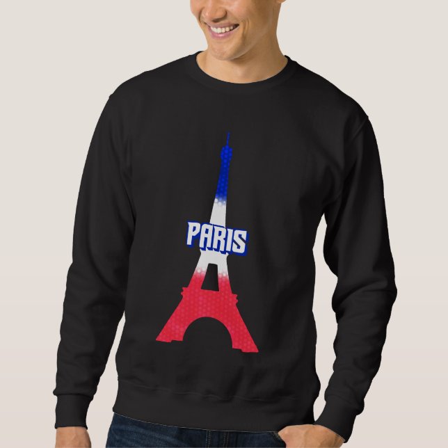 Sudadera Eiffel Tower – Elegant Paris Landmark Design (Anverso)