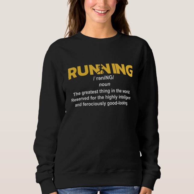 Sudadera Ejecución de definición I 5k Marathon Runner (Anverso)
