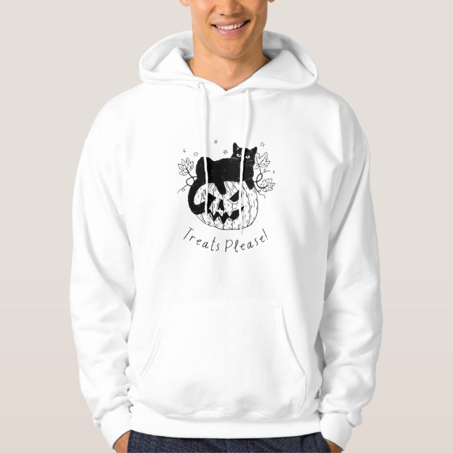Sudadera Ejecución de Halloween del Gato de Otoño (Anverso)