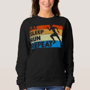 Sudadera Ejecución Repetición de suspensión de vintage retr