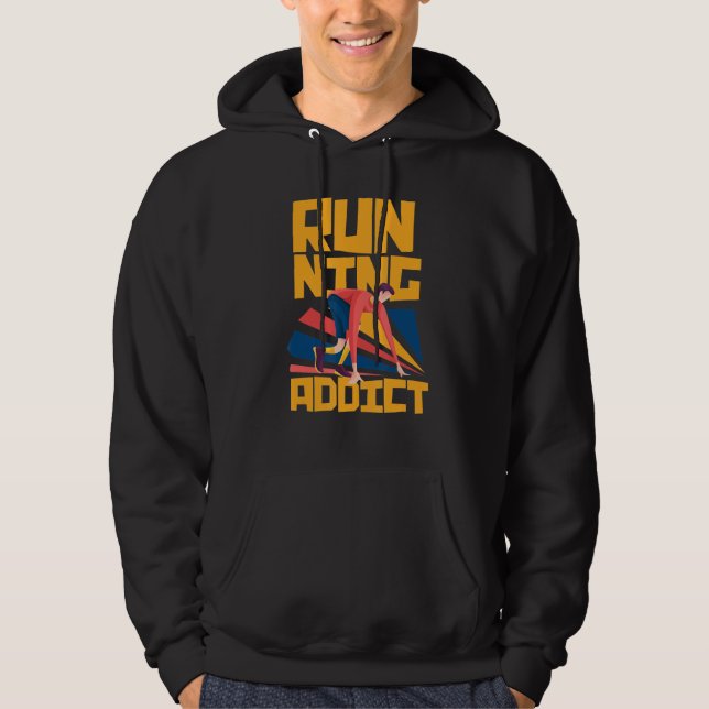 Sudadera Ejecutando adicto (Anverso)
