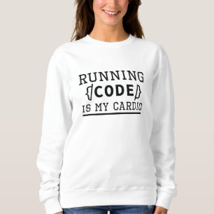 Sudadera Ejecutar código es mi cardio