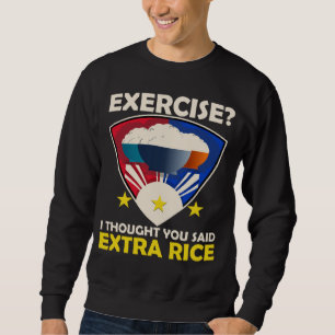 Sudadera Ejercicio de Arroz Extra Comida de Amor Filipino