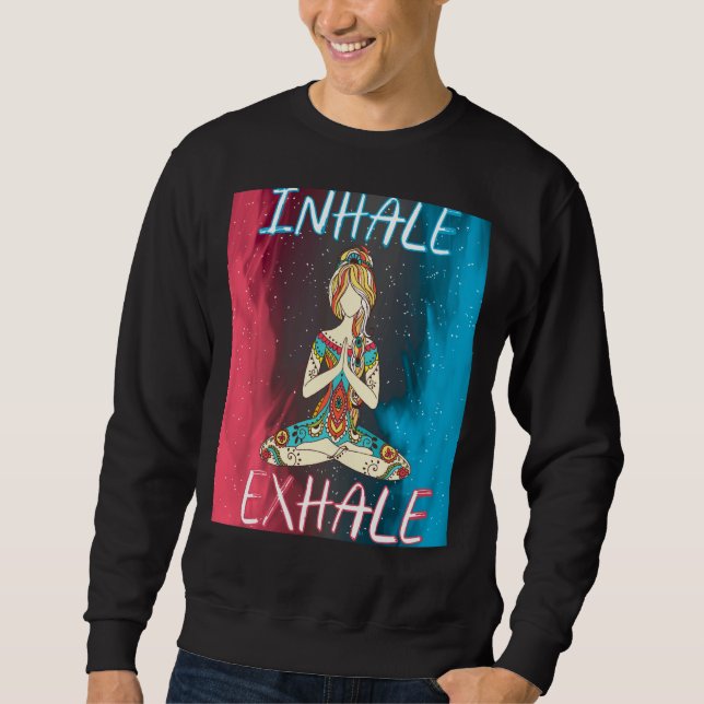 Sudadera Ejercicio de entrenamiento de meditación de exhala (Anverso)