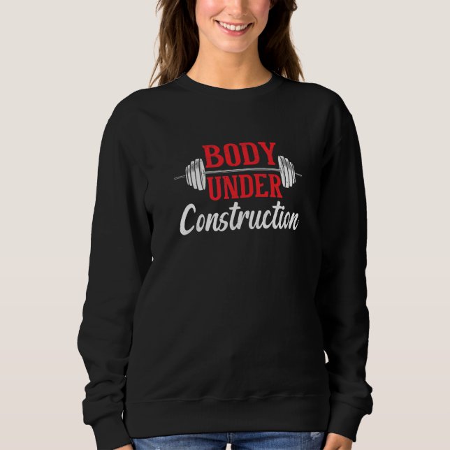 Sudadera Ejercicio de Fitness Fitness Body Under Constructi (Anverso)