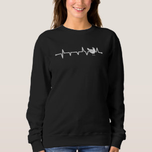 Sudadera Ekg Puls Line Poultryman Hen Farm Heartbeat Chick