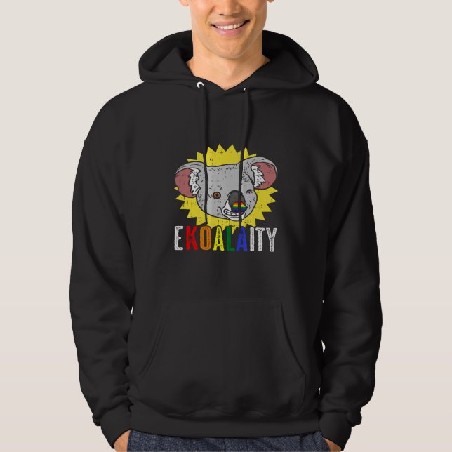 Sudadera Ekoalaity Koala Equality Gay Lesbian Pride Mes R (Anverso)