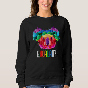 Sudadera Ekoalaity Koala Igualdad Lgbtq Bandera Arcoíris Ga