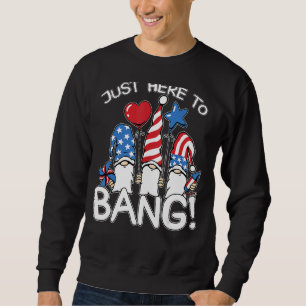 Sudadera El 4 de julio, cuarto mes de julio, estoy aquí par