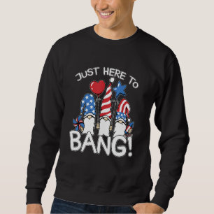 Sudadera El 4 de julio, cuarto mes de julio, estoy aquí par