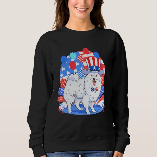 Sudadera El 4 De Julio, Tío Sam Merica, El Eskimo Estadouni (Anverso)
