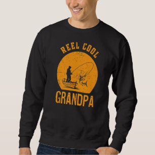 Sudadera El abuelo de Guay Reel es un divertido pescador en