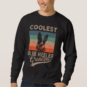 Sudadera El abuelo de la más fría heeler azul regala un div