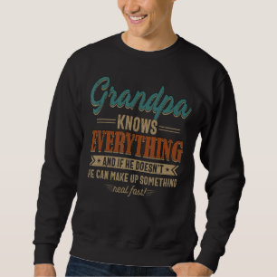 Sudadera El abuelo de los hombres lo sabe todo, el abuelo 6