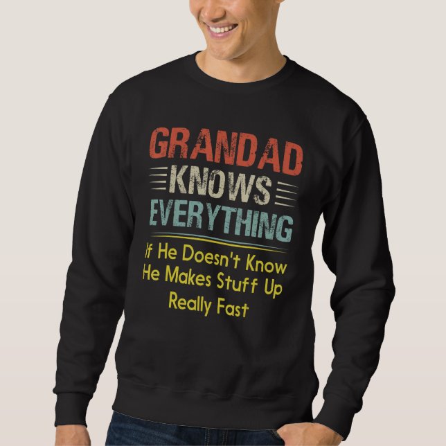 Sudadera El abuelo lo sabe todo (Anverso)