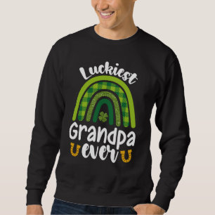 Sudadera El Abuelo Más Afortunado de la Familia Día de San 