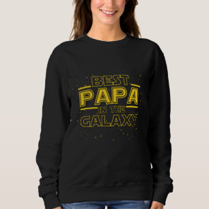 Sudadera El abuelo papá regala al mejor papá en galaxia