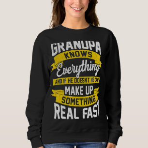Sudadera El abuelo sabe todo lo que el día del padre para e