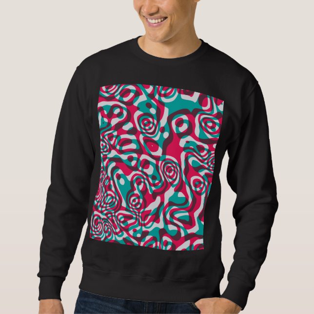 Sudadera El Ácido Psicodélico Es Un Fondo Funky Sin Marea. (Anverso)
