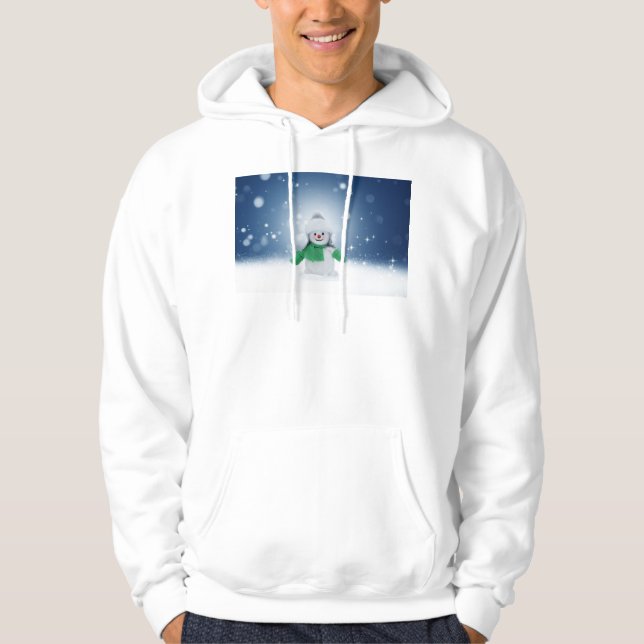 Sudadera El adorable personaje de muñeco de nieve de Navida (Anverso)
