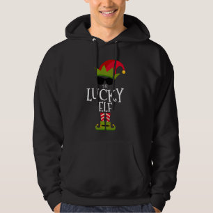 Sudadera El afortunado Elf Costume Costume de la Familia Cr