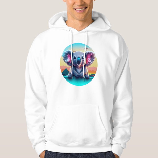 Sudadera El agradable Koala Bear disfruta de la puesta de s (Anverso)