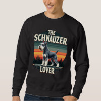 El amante del Schnauzer - Diseño Retro de Perro