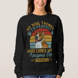 Sudadera El Americano Pitbull Terrier My Dog Piensa Que Soy