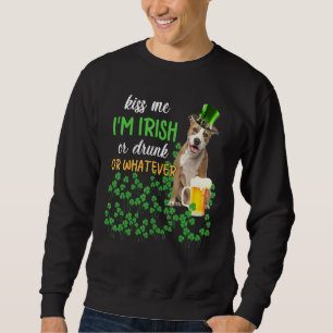 Sudadera El Americano Staffy Me Besa Soy Irlandés O Borrach