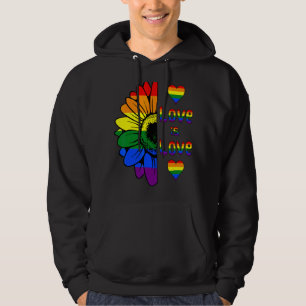 Sudadera El Amor Ama El Arcoiris Girasol Lgbt Lesbiana Gay 