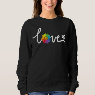 Sudadera El Amor Ama El Arcoiris Girasol Lgbt Lesbiana Gay 
