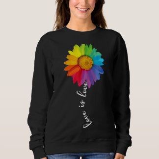 Sudadera El Amor Ama El Arcoiris Girasol Lgbt Lesbiana Gay