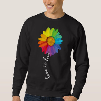 Sudadera El Amor Ama El Arcoiris Girasol Lgbt Lesbiana Gay