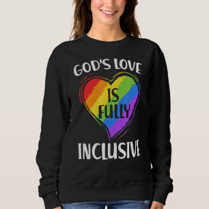 Sudadera El amor de Dios gay es totalmente inclusivo entre