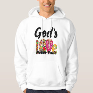 Sudadera El amor de Dios nunca falla - capucha inspirada en