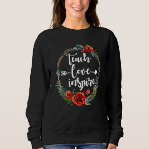 Sudadera El amor de la enseñanza inspira a los profesores a