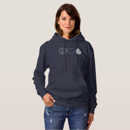 Sudadera El amor de la paz engrasa la camiseta