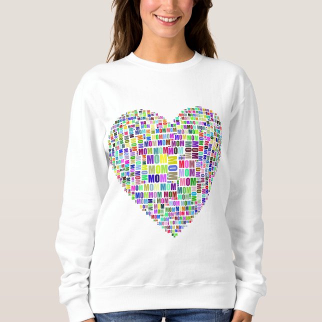 Sudadera El amor de mamá en mi corazón (Anverso)
