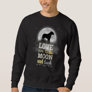 Sudadera El Amor Del Perro Lobo Irlandés A La Luna