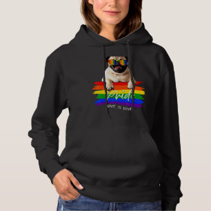 Sudadera El Amor Del Perro Pug Es Amado Orgullo Lgbt Partid